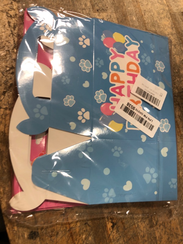 View 2 of 12Pcs Blue Paw Boxs Birthday Party Supplies,Blue Dog Party Candy Boxs