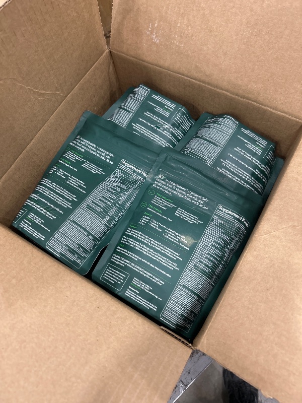 View 4 of **CASE OF 20** AG1 Greens Powder Refill Pouch – 75 Vitamins, Multivitamin & Probiotic | Gut Health Support | Vegan, Keto, Gluten Free | Athletic Greens Supplement - Pouch Only, Classic Formula**EXPIRES 0227**