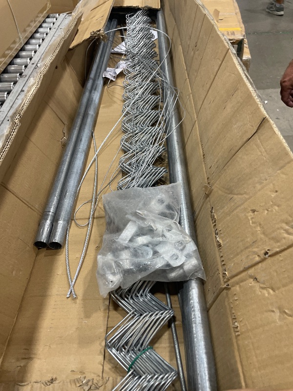 View 1 of 6ft adjustable chain link fence gate kit for 26-72 in openings