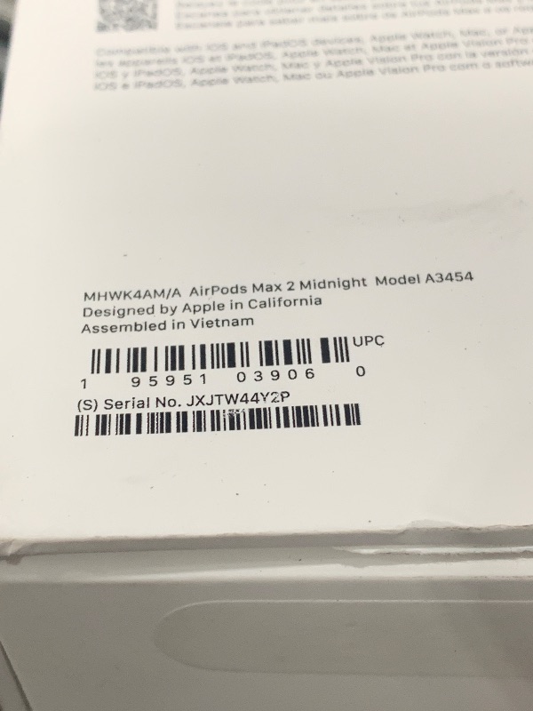 View 3 of *** PARTS ONLY****     Apple AirPods Max 2 Wireless Over-Ear Headphones - Midnight