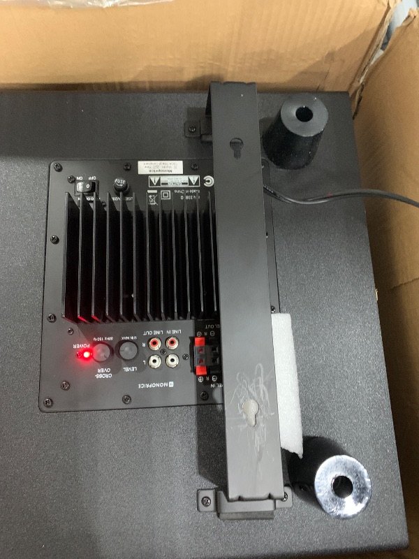 View 3 of **PARTS ONLY** Monoprice SSW-10 Slim 10-Inch 150W Powered Subwoofer