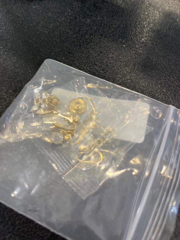 Photo 1 of Josojoou 5PCS Gold Clip-on Fake Belly Button Rings