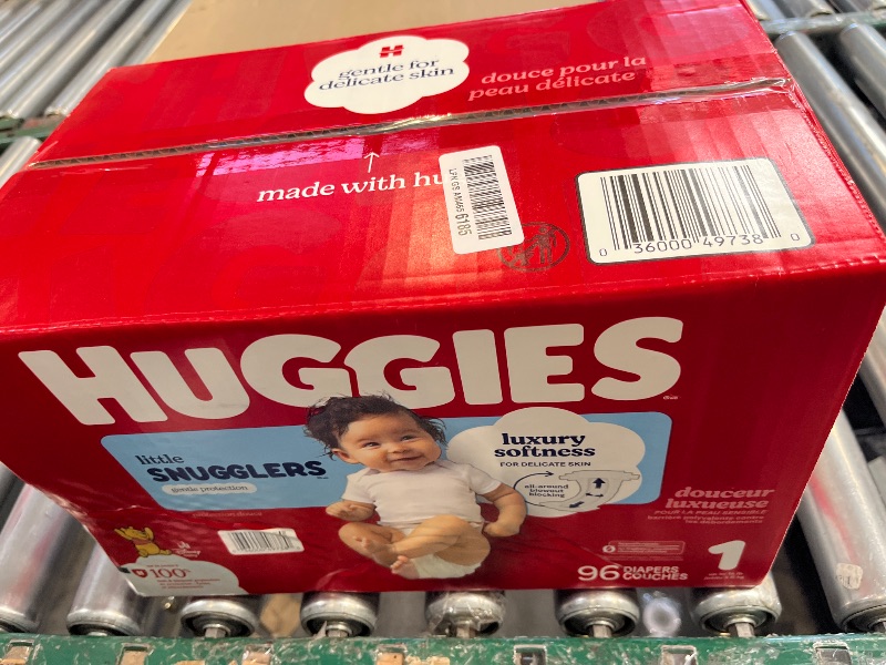 Photo 1 of Huggies Little Snugglers Diapers Size 1, 96 Count
