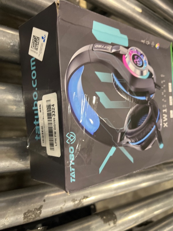 Photo 1 of Tatybo Gaming Headset for PS5 PC - Black Blue