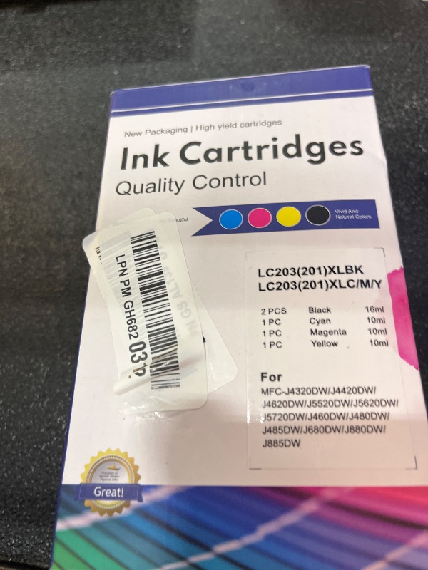Photo 1 of TANFENJR LC203 Ink Cartridges 5-Pack