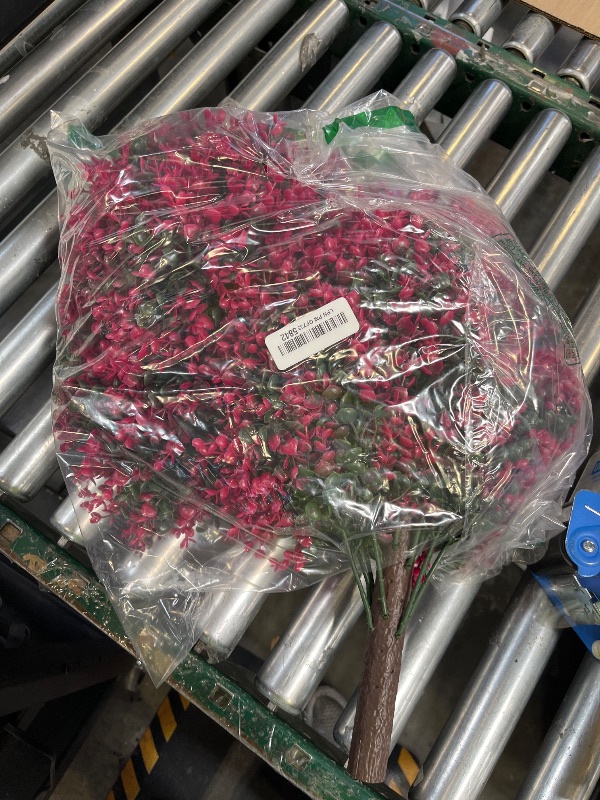 View 2 of Bloyapix Red Eucalyptus Topiary Ball Tree (Set of 2)