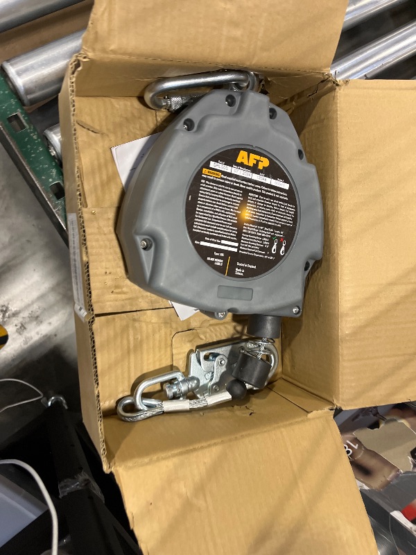 Photo 1 of AFP Demon 50 FT Single Leg Self-Retracting Lifeline Cable Retractable | Steel Locking Snap Hook | Safety Yoyo | Fall Protection Arrest Limiter | Construction Industrial | OSHA & ANSI Rated SRL