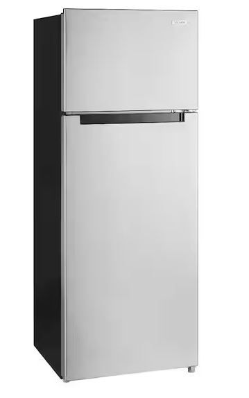Photo 1 of 7.2 cu. ft. Top Freezer Refrigerator in Fingerprint Resistant Stainless Steel Look