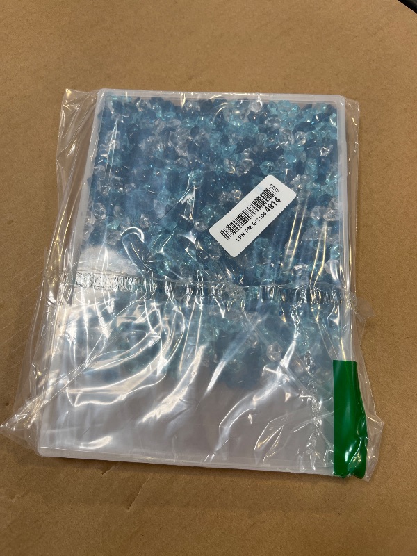 Photo 1 of NIOKH 850PCS Blue Mixed Acrylic Fake Ice Rocks