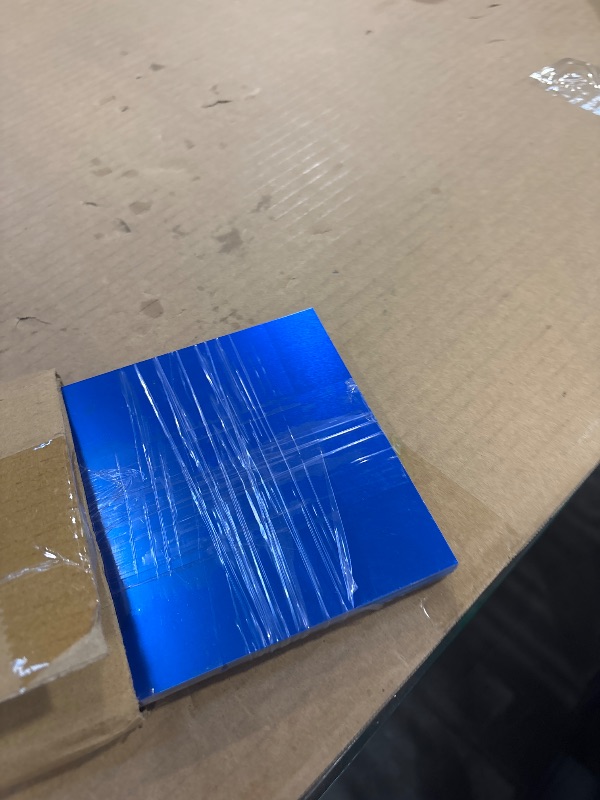 Photo 1 of PATIKIL 5x8 Inch Blue Anodized Aluminum Sheet Metal