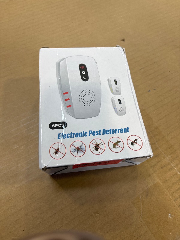 Photo 1 of 2026 Upgraded Ultrasonic Indoor Pest Repeller, 3-Mode Mouse Traps, 6 Pack