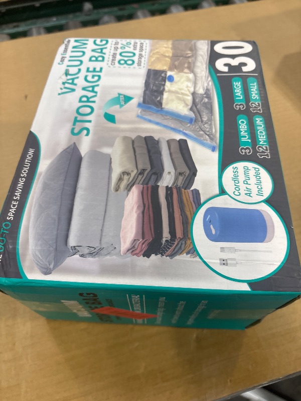 Photo 1 of Cozy Essential Travel Vacuum Storage Bags with USB Pump, 30 Combo