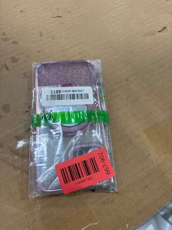 View 2 of Changjia iPhone 13 Pro Max Case with Magnetic Kickstand and Glitter