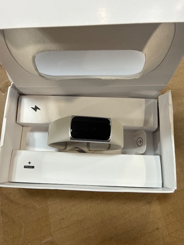 View 3 of Google Fitbit Charge 6 - Fitness Tracker - Porcelain/Silver