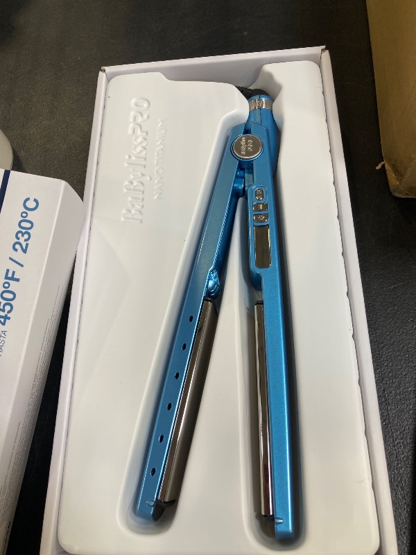 Photo 1 of BaBylissPRO Nano Titanium Ionic 1 1/4" Flat Iron