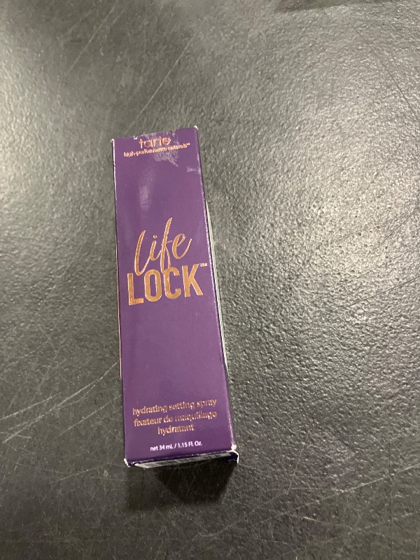 Photo 1 of tarte life lock hydrating setting spray – 10-in-1 Weightless Mist to Hydrate & Lock Long-Lasting Makeup, Waterproof, Sweatproof & Transfer-Resistant, Vegan & Cruelty-Free, travel size