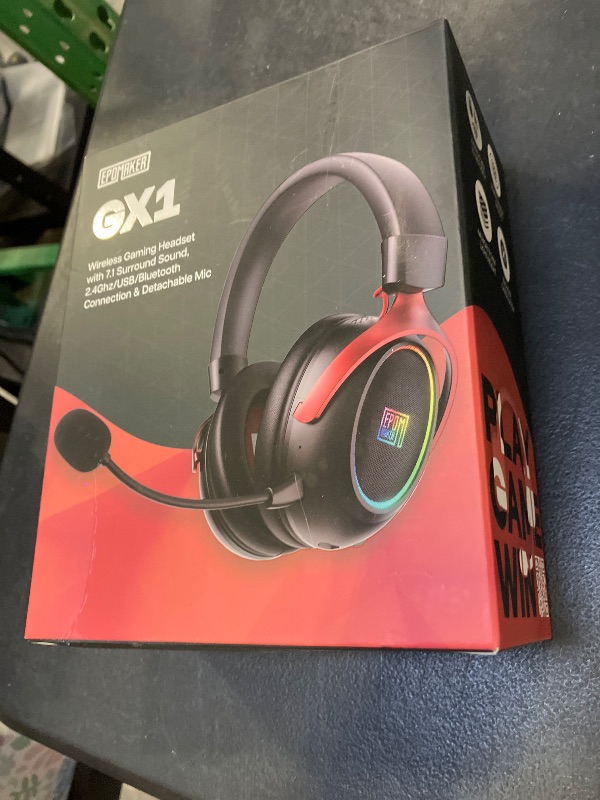 View 2 of EPOMAKER GX1 Wireless Gaming Headset - White