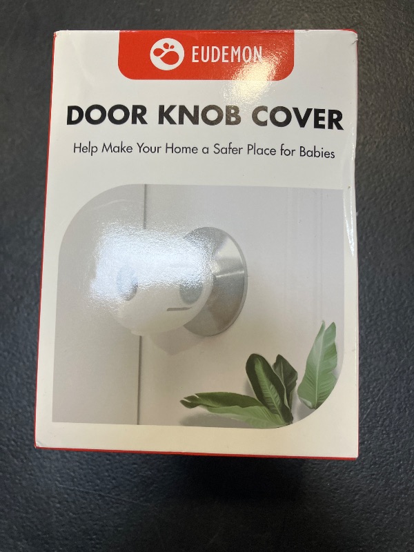 View 2 of EUDEMON Baby Safety Door Knob Covers - White (4 Pack)
