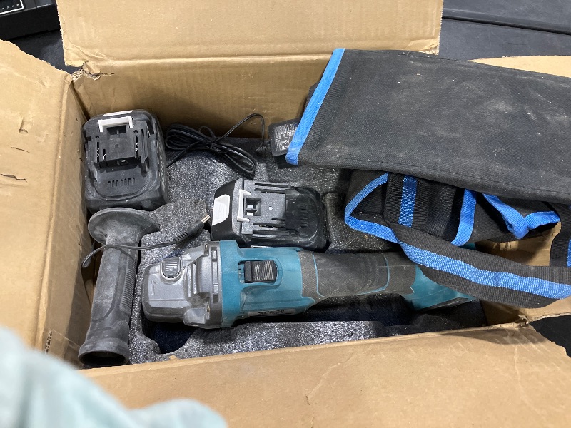 Photo 1 of SEESII Cordless Angle Grinder 4-1/2 Inch, 10000RPM Brushless Motor