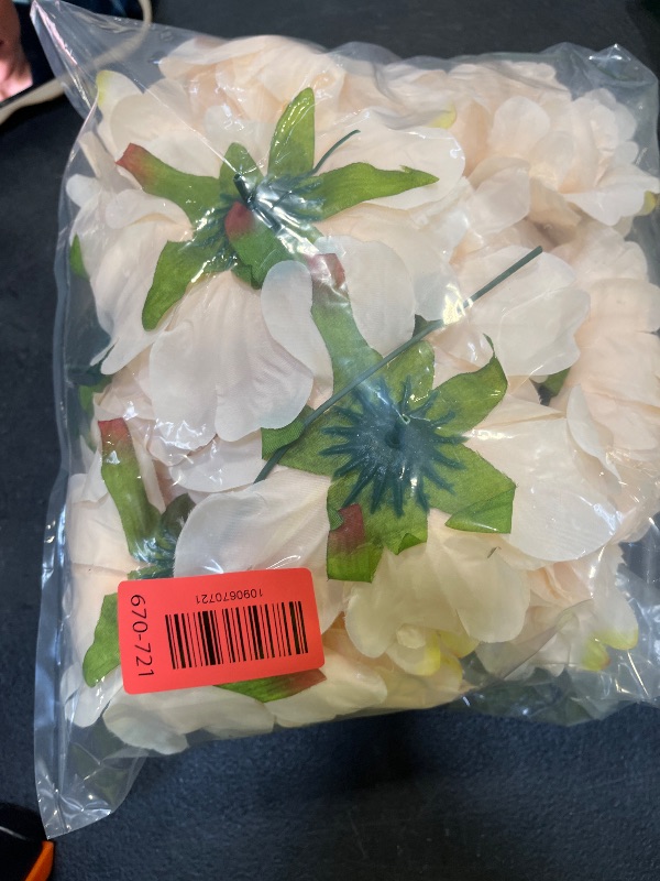 Photo 1 of DH EYB Artificial Peony Flowers, 20 Pcs Nude Bulk Heads with Stems