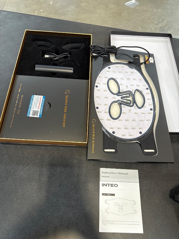 View 4 of INTEO 3-in-1 LED Light Therapy Face Mask