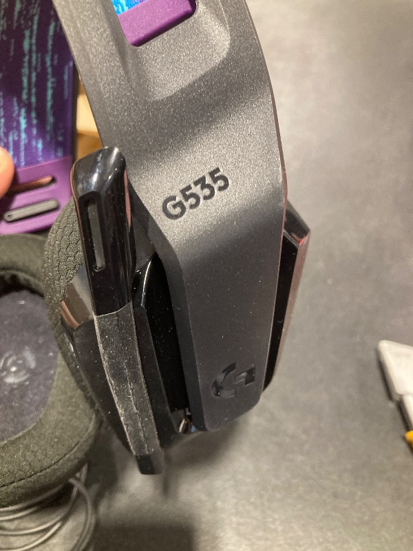 View 3 of Logitech G535 Lightspeed Wireless Gaming Headset - Black