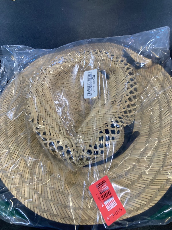 View 2 of San Diego Hat Co. Men's Straw Lifeguard Sun Hat