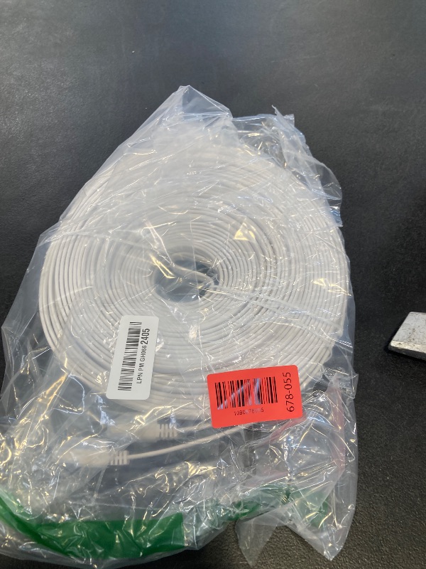 View 2 of Cat8 Flat Ethernet Cable 100 FT Indoor & Outdoor, Invisable Ultra-Thin Ethernet Cable High Speed 40Gbps 2000Mhz, Flexible Shielded Internet Cable, Cat 8 SFTP Network Cable for Home/Office, White