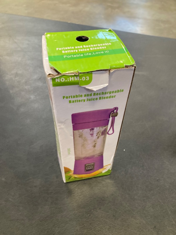 View 2 of Portable Personal Smoothie Blender - 380ml Mini Blender in Travel