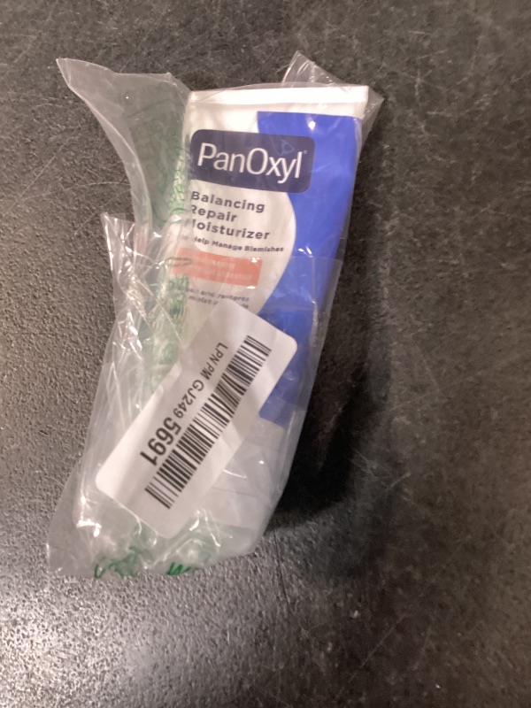 Photo 1 of PanOxyl PM Balancing Repair Moisturizer with Niacinamide, Ceramides and Cica, Hydrating Face Moisturizer, Acne Prone Skin and Dry Skin, Non-Comedogenic Night Face Moisturizer, 3 oz