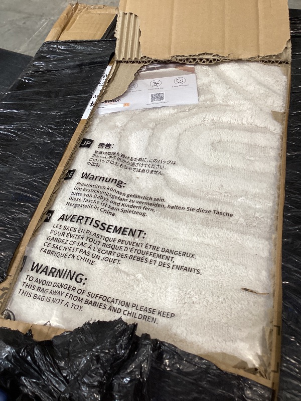 Photo 1 of Pauwer 9x12 Area Rugs for Living Room, Modern Non Slip Washable Rug, Beige