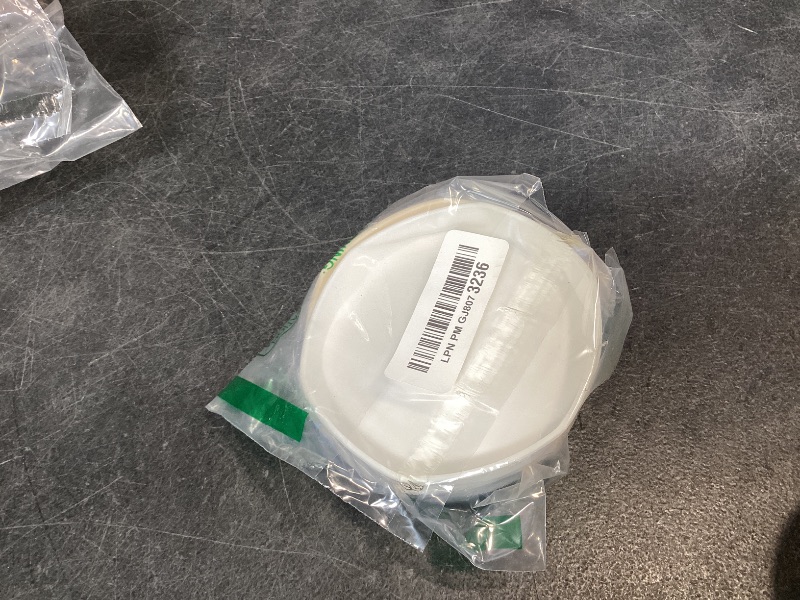 Photo 1 of COMSUN Reptile Food Dish Bowl - Plastic Worm Water Plate (White and Grey)