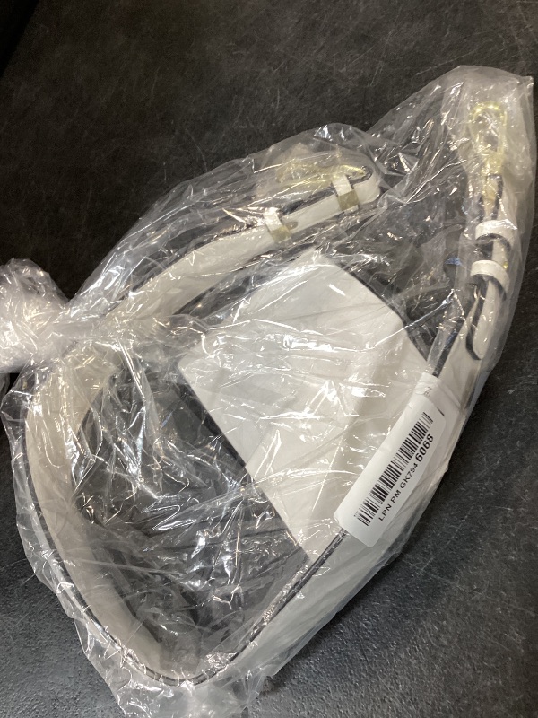 Photo 1 of MOISTRI Adjustable Microfiber Faux Leather Purse Strap - White with Gold Clasps