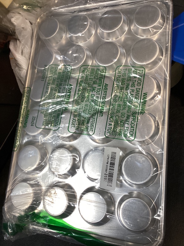 View 2 of Nordic Ware Natural Aluminum Commercial Petite Muffin Pan, 24 Cup