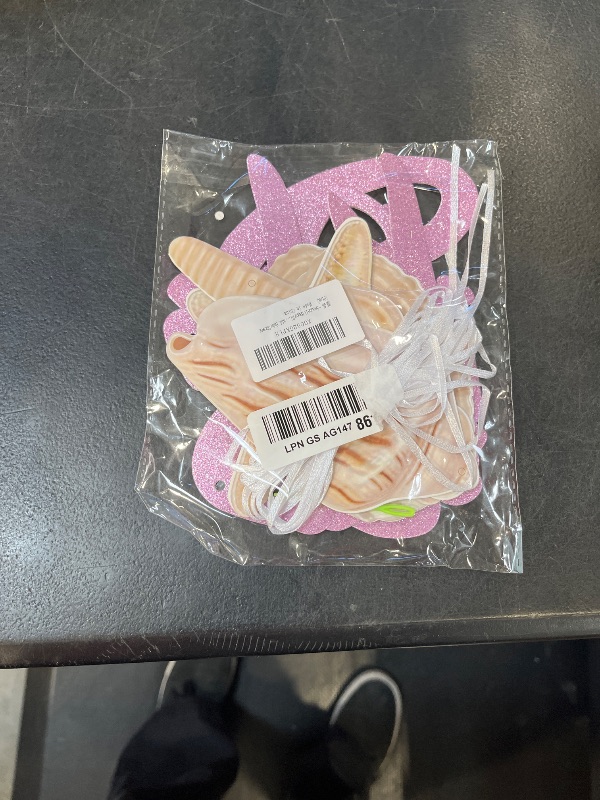Photo 1 of Tisbonsy Seashell Happy Birthday Banner - Pink