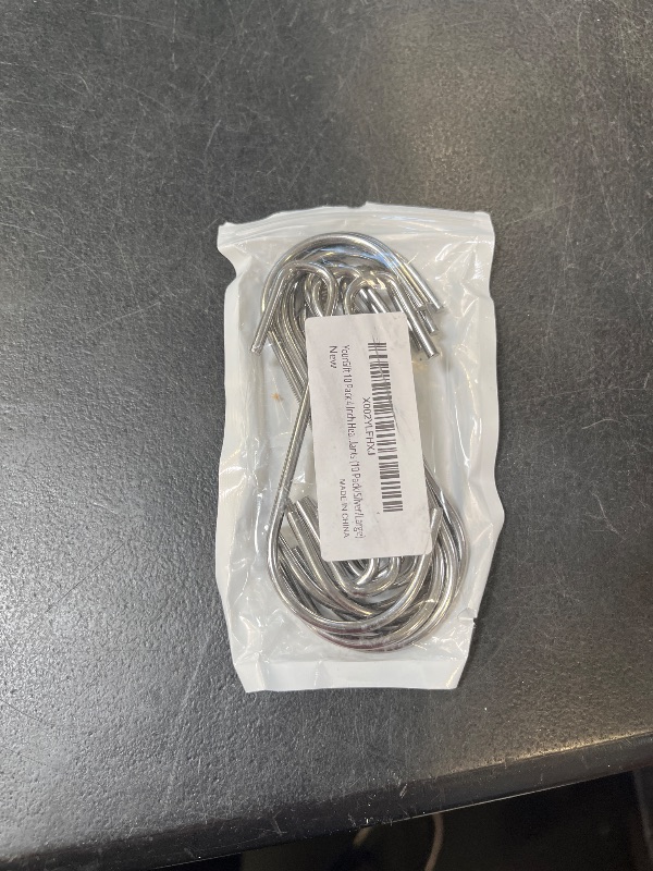 Photo 1 of YourGift 4 Inch Heavy Duty S Hooks, 10 Pack Silver