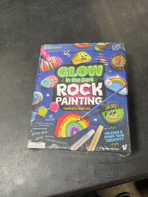 Photo 1 of Dan&Darci Glow in The Dark Rock Painting Kit