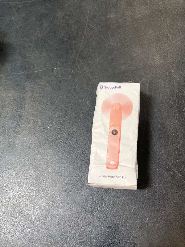 Photo 1 of SWEETFULL Portable Handheld Mini Fan with LED Display and Flashlight