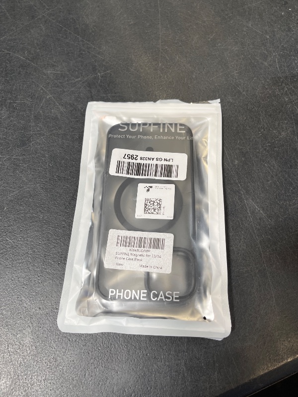 Photo 1 of SUPFINE Magnetic Case for iPhone 13/14 - Black