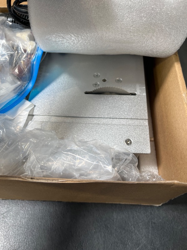 Photo 1 of Mini table Saw,mini Table Saws for Crafts, Mini Multi Functional Table Saw, Dual-motor control for cutting, grinding,engraving and drilling.Speed & Angle Adjustable,for Wood/PCB/Acrylic/Plastic