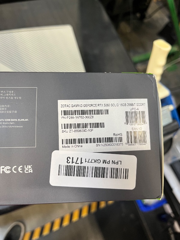 Photo 1 of Zotac GeForce RTX 5080 Solid 16GB GDDR7 PCI-Express Graphics Card
