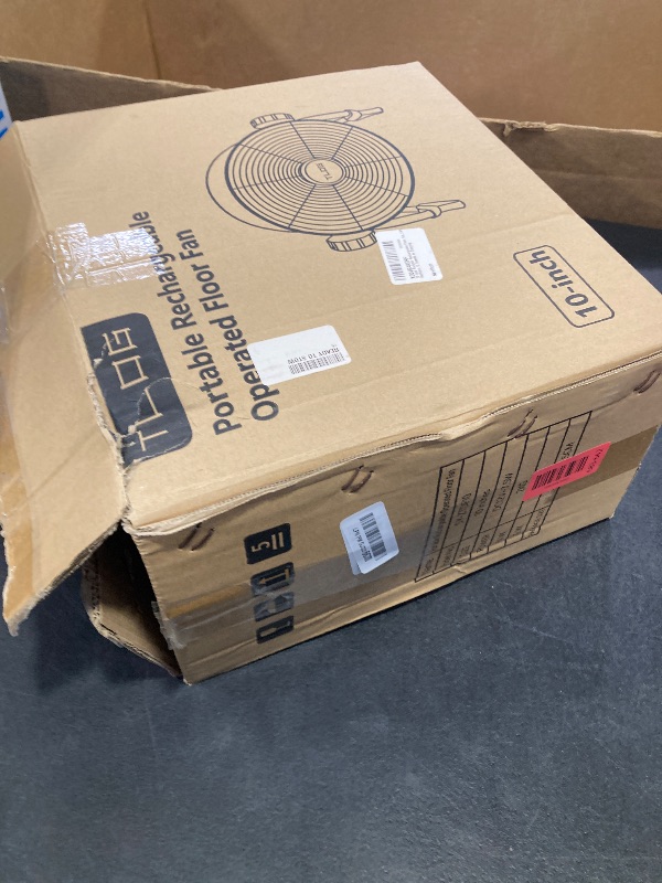 Photo 1 of TLOG 10 Inch Rechargeable Floor Fan