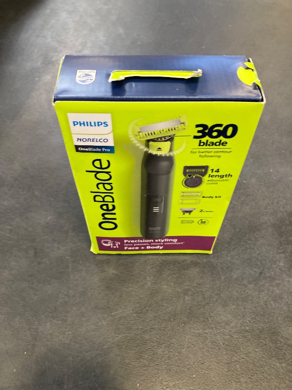 Photo 1 of Philips Norelco OneBlade Pro 360 Face+Body Trimmer/Shaver