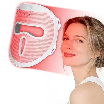 Photo 1 of Facego Red Light Mask for Face, 3 Modes Dual Infrared Red Light Face Mask, Non-Skin Contact, Cordless Rechargeable Skincare Gifts for Women