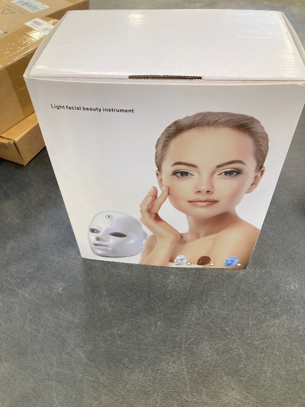 Photo 1 of Facego Red Light Mask for Face, 3 Modes Dual Infrared Red Light Face Mask, Non-Skin Contact, Cordless Rechargeable Skincare Gifts for Women