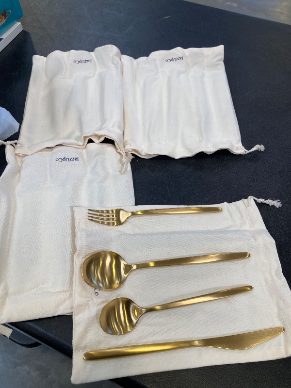 Photo 1 of JazzUpCo 20-Piece Flatware Set