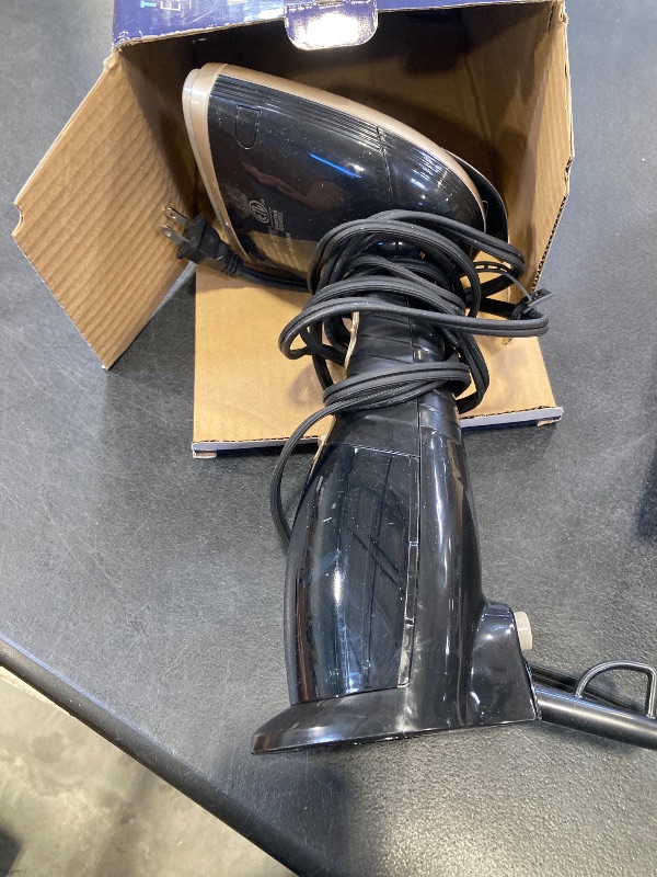 Photo 1 of Conair Handheld Steamer for Clothes & Upholstery, 3 Attachments, Black