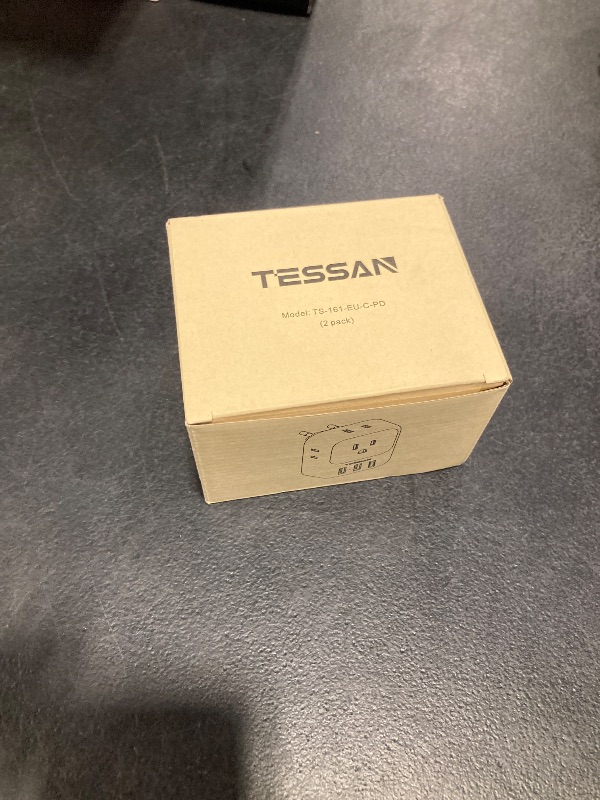 Photo 1 of TESSAN European Travel Plug Adapter, 7-in-1 Type C, 20W USB C PD