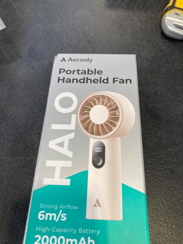 Photo 1 of Aecooly Mighty Portable Fan, USB Rechargeable, 5-Speed, Beige