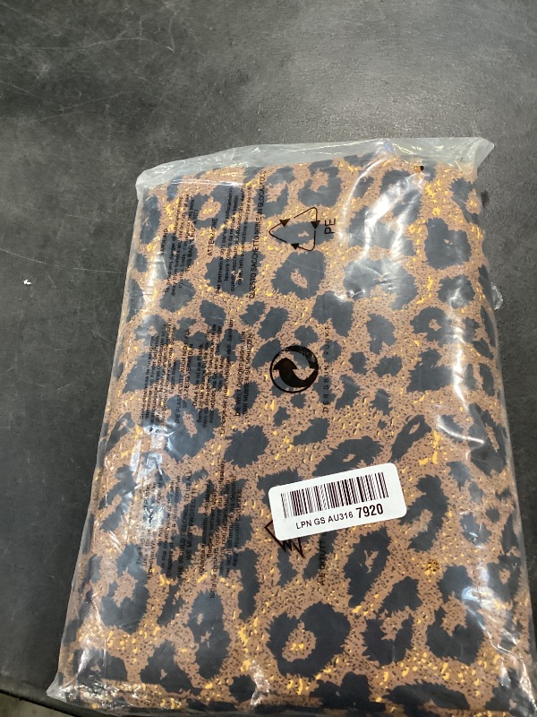 Photo 1 of LifeTB Leopard Print Twin XL Sheet Set - Brown Microfiber